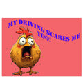 vinyl car graphics stickers funny decals Screaming Chicken
